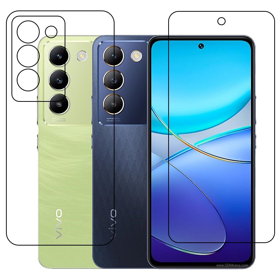 Vivo Y100 4G (Front & Back) 9H Protective Flexible Compatible Mobile Screen Protector